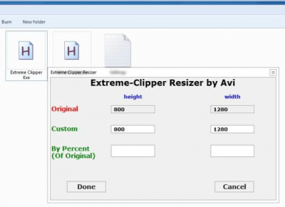 Screenshot of the application Extreme Clipper - #2