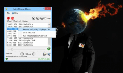 Screenshot of the application Mini Mouse Macro - #1