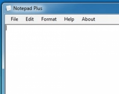 Screenshot of the application Notepad Plus - #1