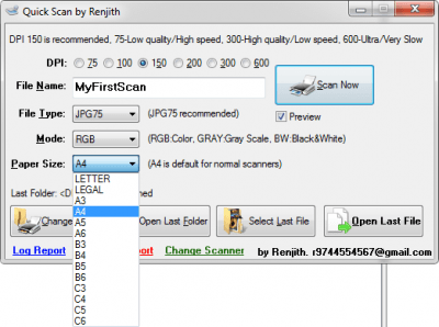 Screenshot of the application QuickScan - #5