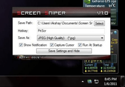Screenshot of the application Screen Sniper - #2