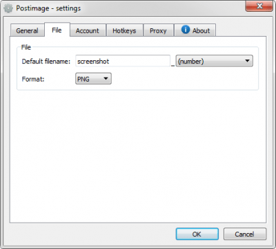 Screenshot of the application Postimage - #3