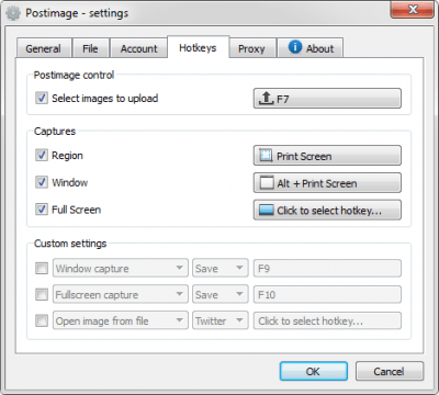 Screenshot of the application Postimage - #4
