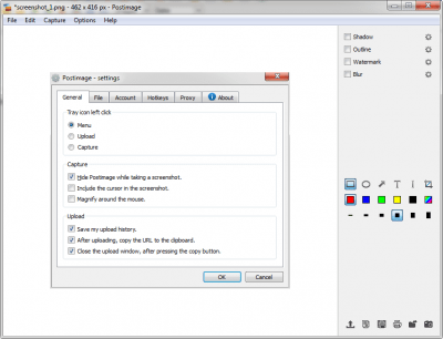 Screenshot of the application Postimage - #5