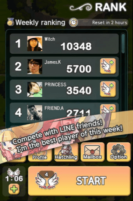 Screenshot of the application LINE Dragon Flight - #6