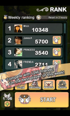 Screenshot of the application LINE Dragon Flight - #10