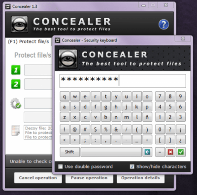 Screenshot of the application Concealer - #3