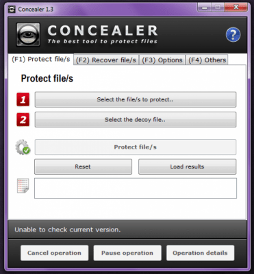 Screenshot of the application Concealer - #4