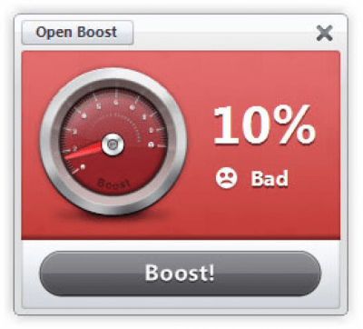 Screenshot of the application Boost - #5