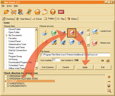 Screenshot of the application Bee Icons - #4