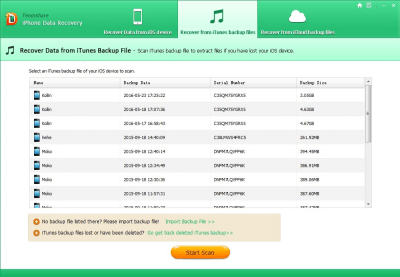 Screenshot of the application UltData (iPhone Data Recovery) - #6