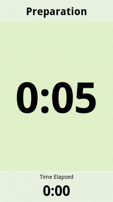 Screenshot of the application Training Timer - #4