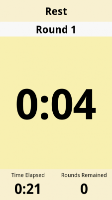 Screenshot of the application Training Timer - #6