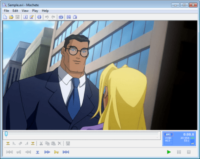 Screenshot of the application Machete - #3