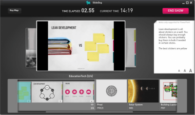 Screenshot of the application SlideDog - #3