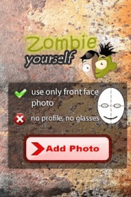 Screenshot of the application Zombie Yourself - #2
