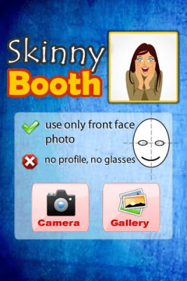 Screenshot of the application Skinny Booth - #2