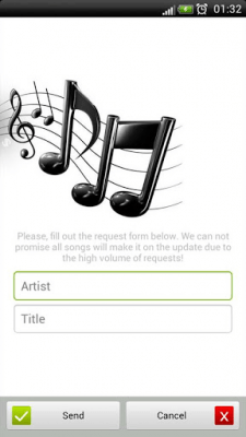 Screenshot of the application Karaoke Bird - #7