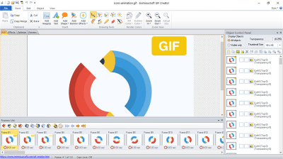 Screenshot of the application EximiousSoft GIF Creator - #3