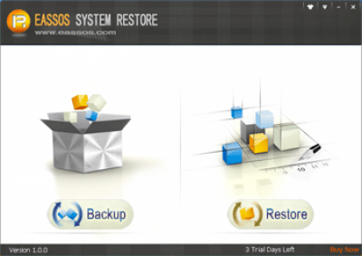 Screenshot of the application Eassos System Restore - #1