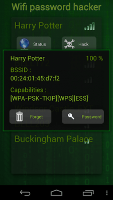 Screenshot of the application Fake wifi password hacker - #4