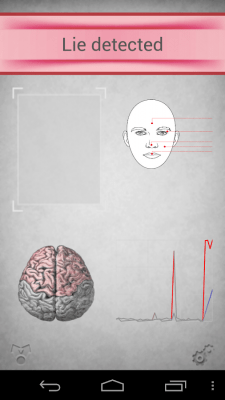 Screenshot of the application Fake lie detector - #3