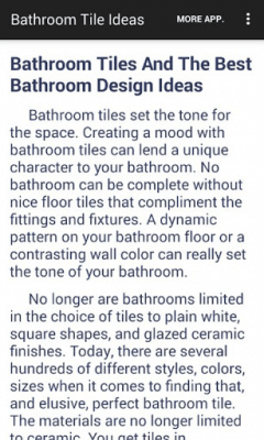 Screenshot of the application Bathroom Tile Ideas - #1