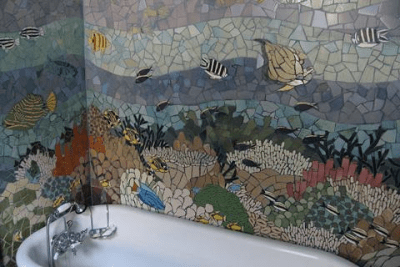 Screenshot of the application Bathroom Tile Ideas - #5