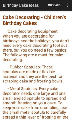 Screenshot of the application Birthday Cake Ideas - #9