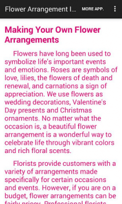 Screenshot of the application Flower Arrangement Ideas - #1