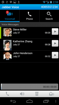 Screenshot of the application Cisco Jabber Voice - #4