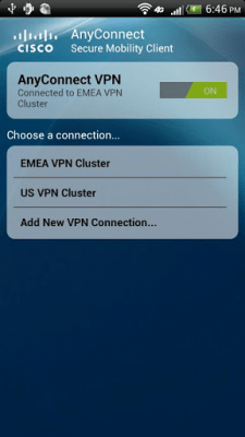Screenshot of the application HTC AnyConnect - #4