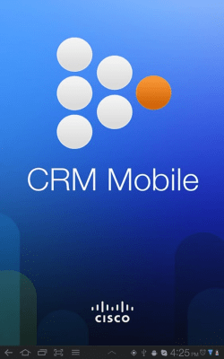 Screenshot of the application Cisco CRM Partner Mobile - #1