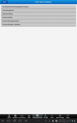 Screenshot of the application Cisco CRM Partner Mobile - #4