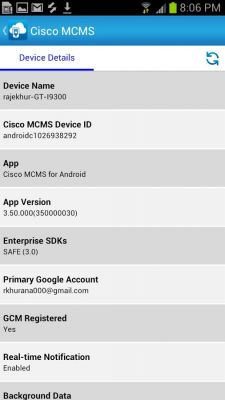 Screenshot of the application Cisco MCMS Agent - #2