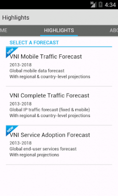 Screenshot of the application Cisco VNI - #3