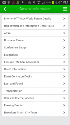 Screenshot of the application Internet of Things World Forum - #4