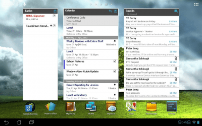 Screenshot of the application TouchDown HD - #2