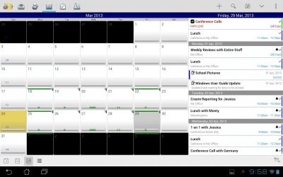 Screenshot of the application TouchDown HD - #3