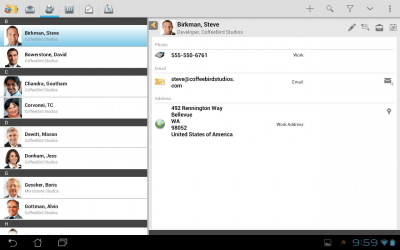 Screenshot of the application TouchDown HD - #7