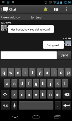 Screenshot of the application FriendCaster Chat - #3