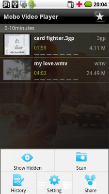Screenshot of the application Mobo Video Player (v5) - #4