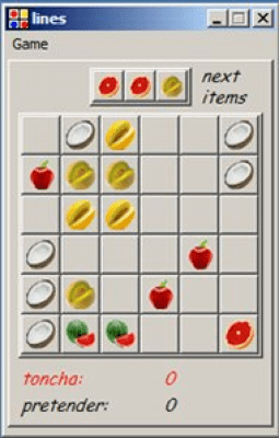 Screenshot of the application Toncha Lines - #3