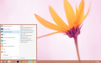 Screenshot of the application Start8 - #4