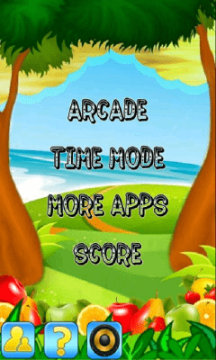 Screenshot of the application Fruits Slide - #1