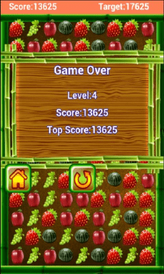 Screenshot of the application Fruits Slide - #3