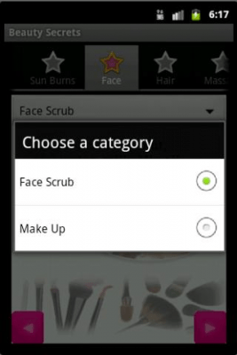 Screenshot of the application Beauty Secrets - #2