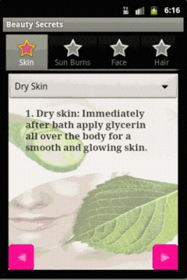 Screenshot of the application Beauty Secrets - #6