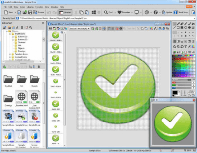 Screenshot of the application Axialis IconWorkshop - #1