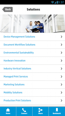 Screenshot of the application HP Insights: Managed Services - #2